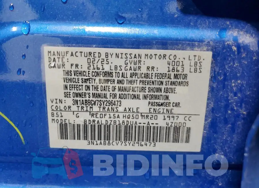 3N1AB8CV7SY296473 Photo# 12