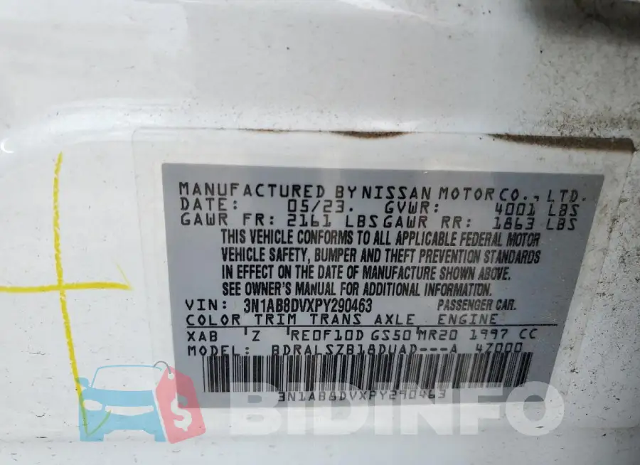 3N1AB8DVXPY290463 Photo# 12
