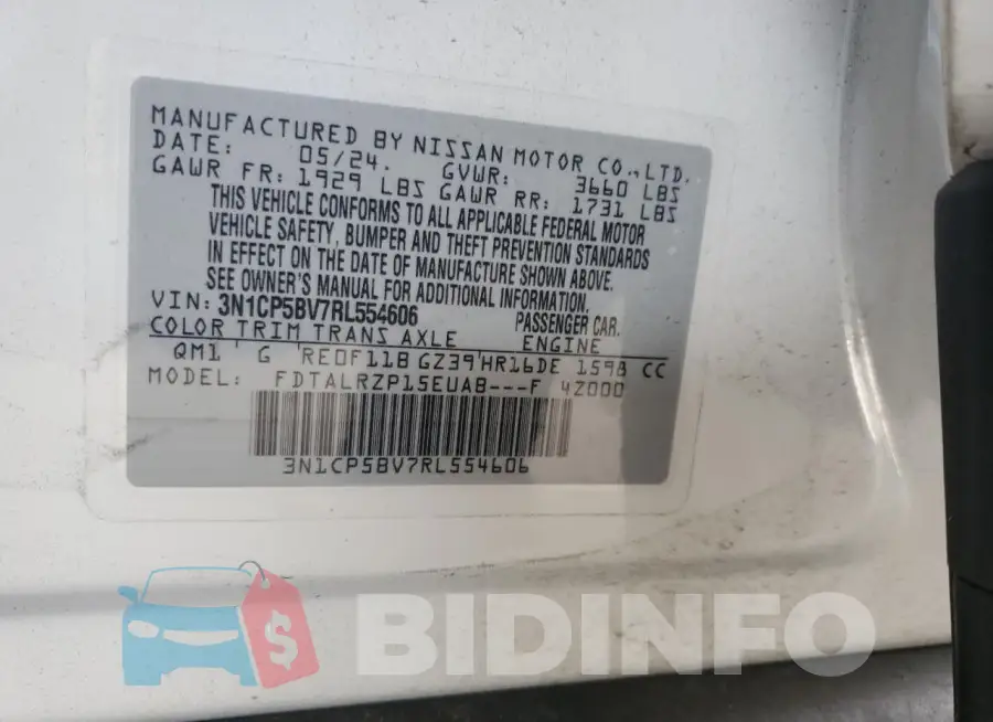 3N1CP5BV7RL554606 Photo# 12