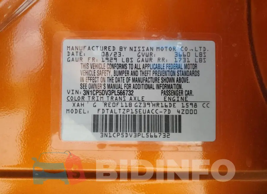 3N1CP5DV3PL566732 Photo# 12