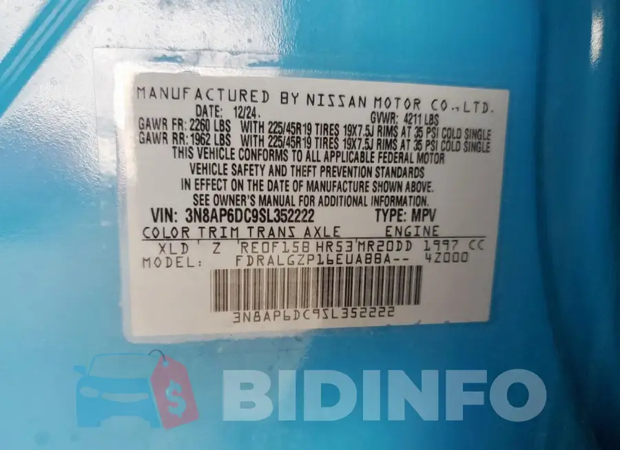 3N8AP6DC9SL352222 Photo# 13