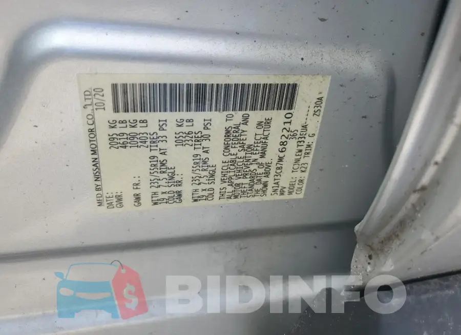 5N1AT3CB7MC682210 Photo# 13