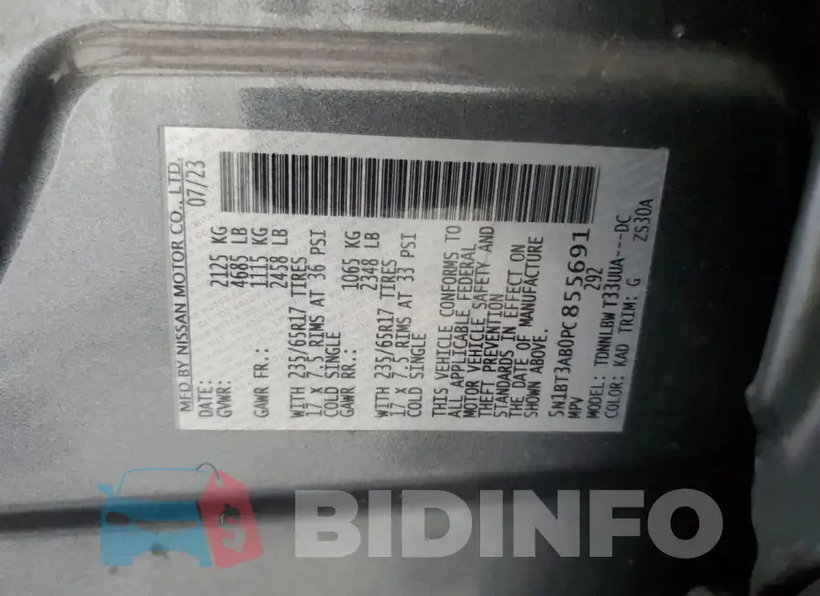 5N1BT3AB0PC855691 Photo# 13
