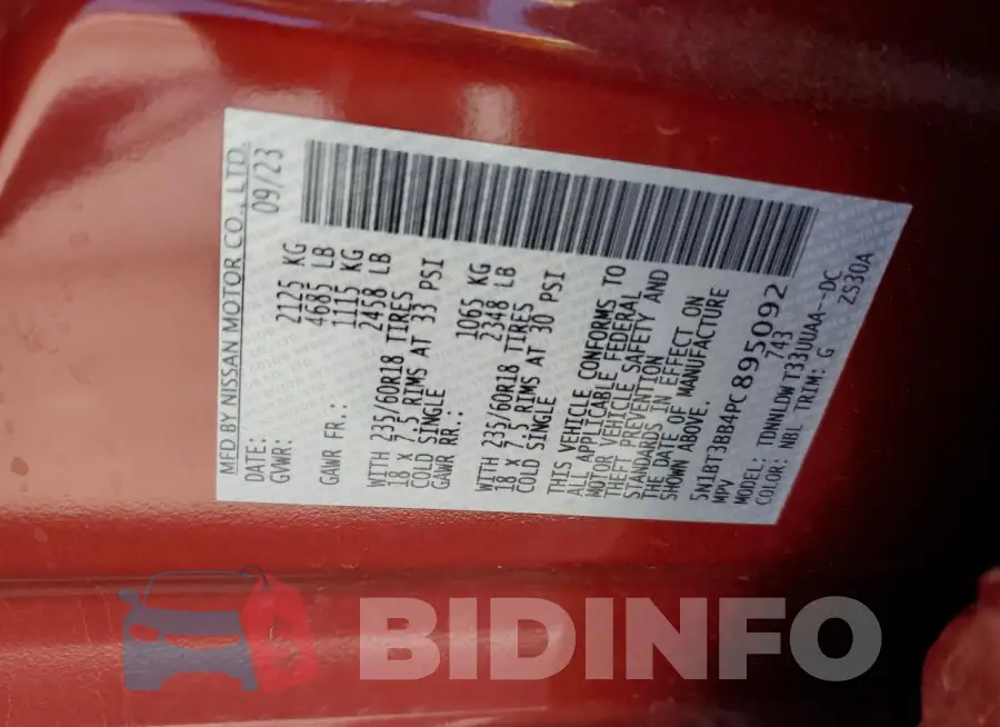 5N1BT3BB4PC895092 Photo# 14