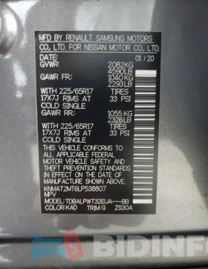 KNMAT2MT6LP538807 Photo# 13