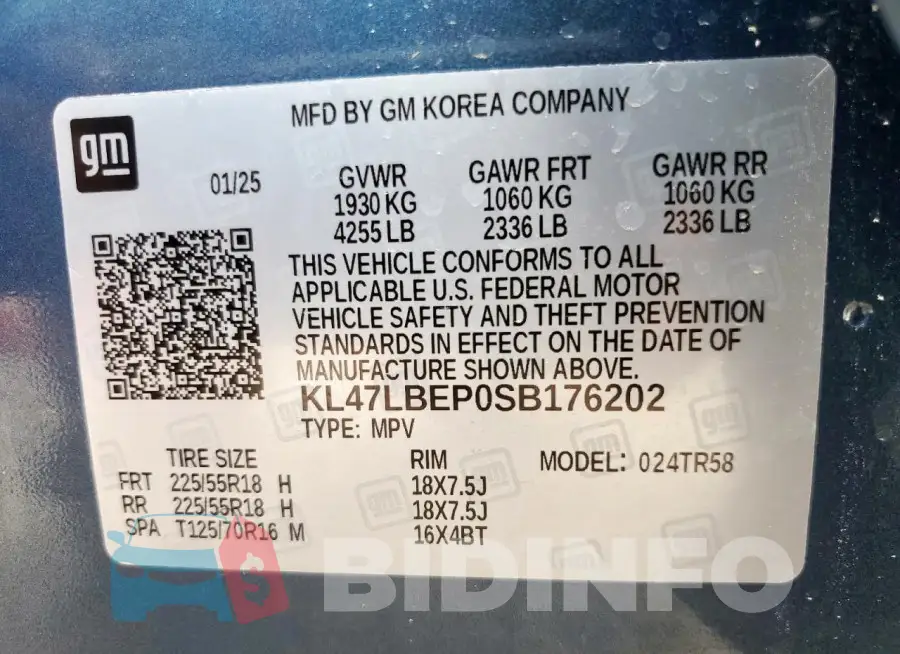 KL47LBEP0SB176202 Photo# 12