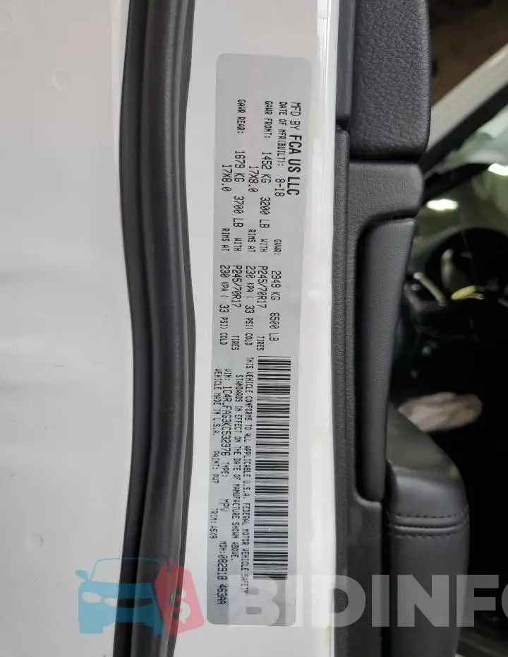 1C4RJFAG3KC532976 Photo# 13