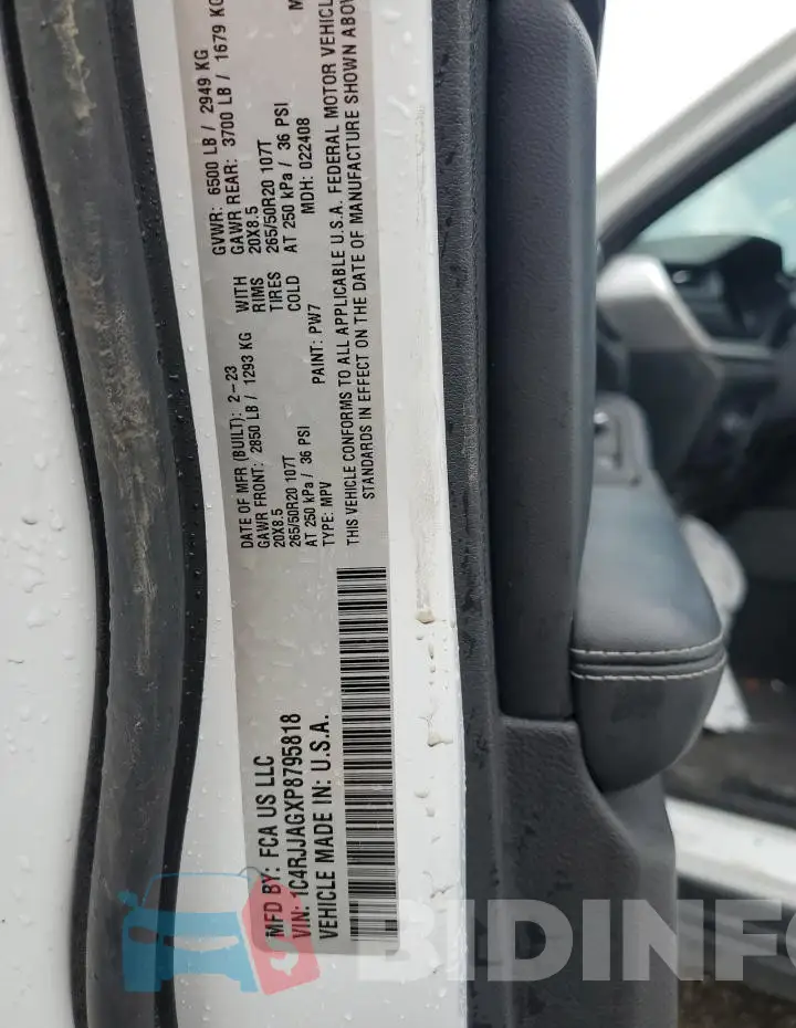 1C4RJJAGXP8795818 Photo# 12