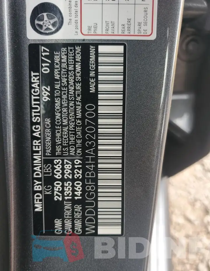 WDDUG8FB4HA320700 Photo# 12