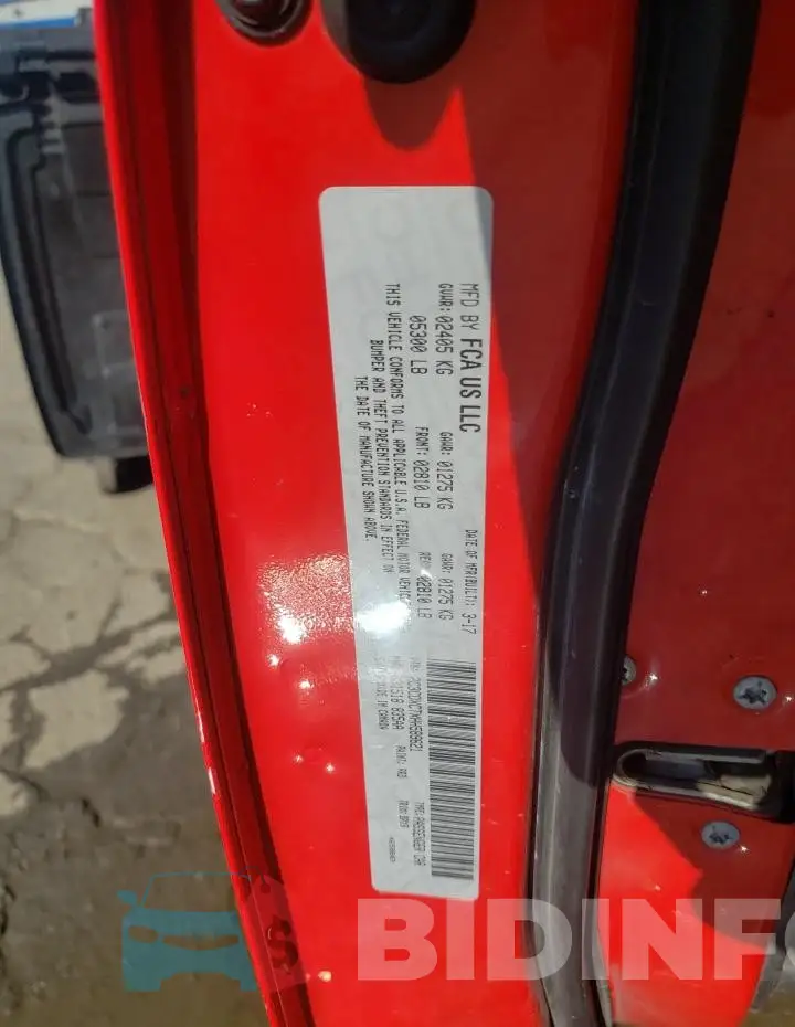 2C3CDXCTXHH589621 Photo# 13