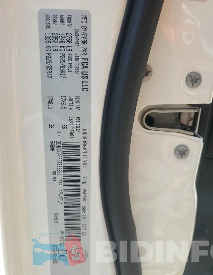 3C4PDCAB5GT233261 Photo# 14