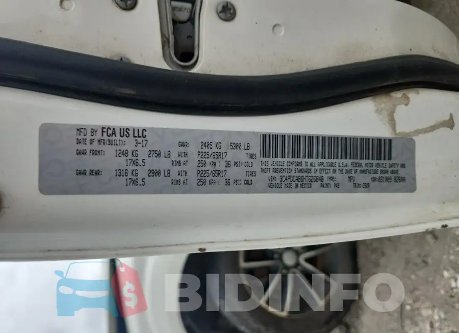 3C4PDCAB6HT626848 Photo# 13