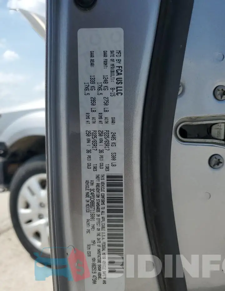 3C4PDCAB8GT116001 Photo# 14