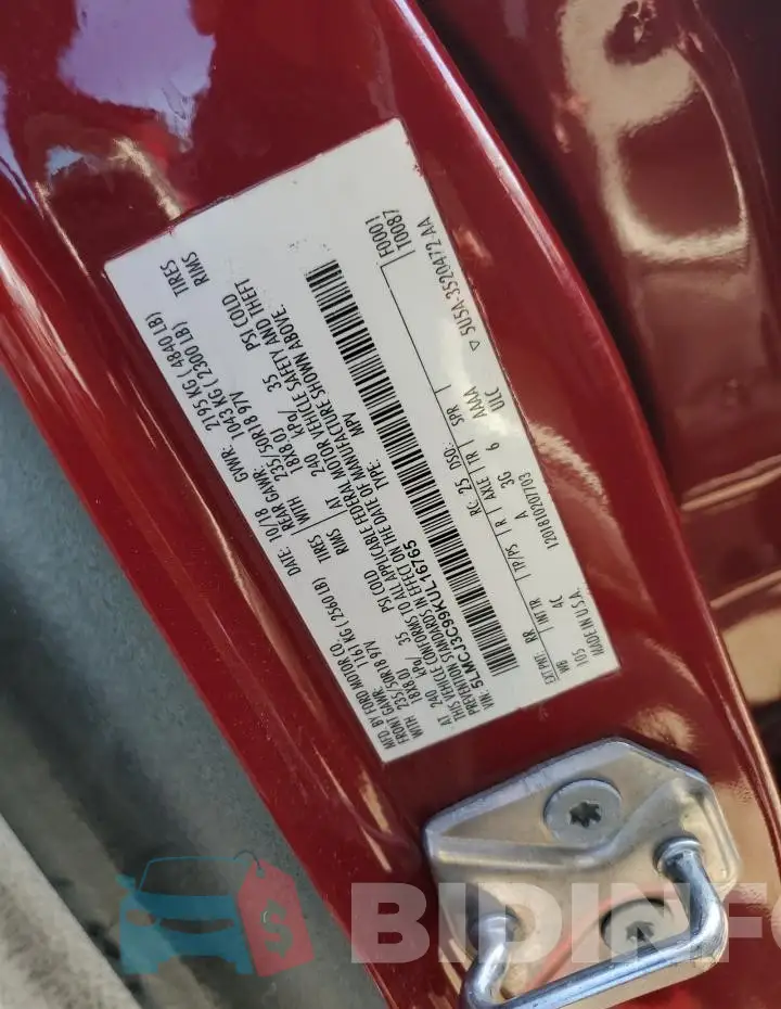 5LMCJ3C99KUL16765 Photo# 13