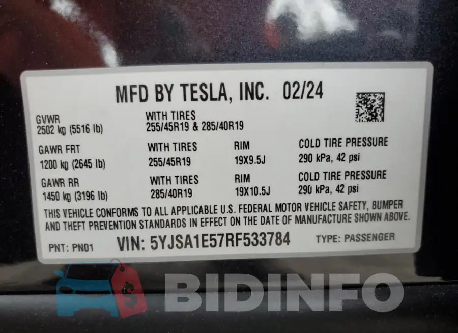 5YJSA1E57RF533784 Photo# 12