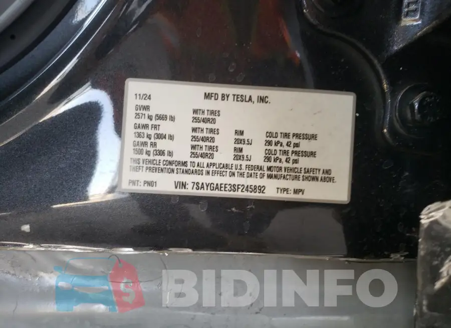 7SAYGAEE3SF245892 Photo# 13