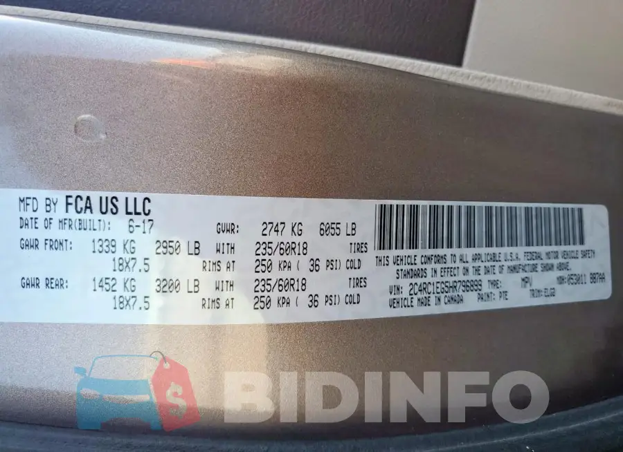 2C4RC1EG5HR796899 Photo# 14