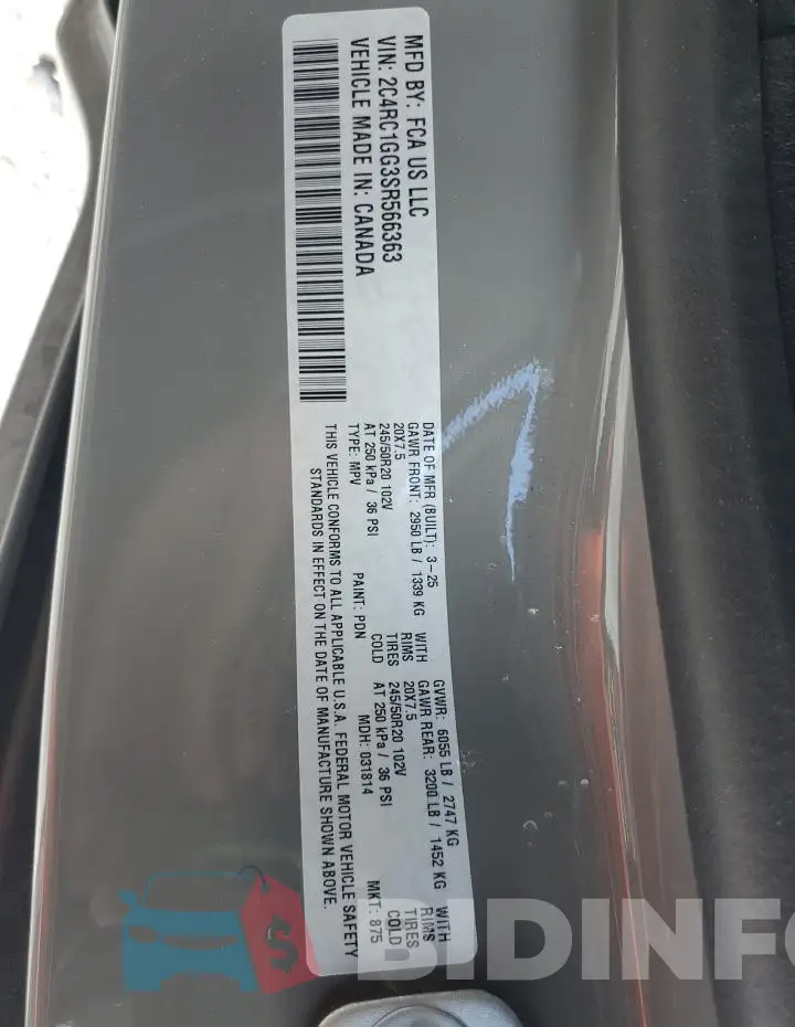 2C4RC1GG3SR566363 Photo# 13
