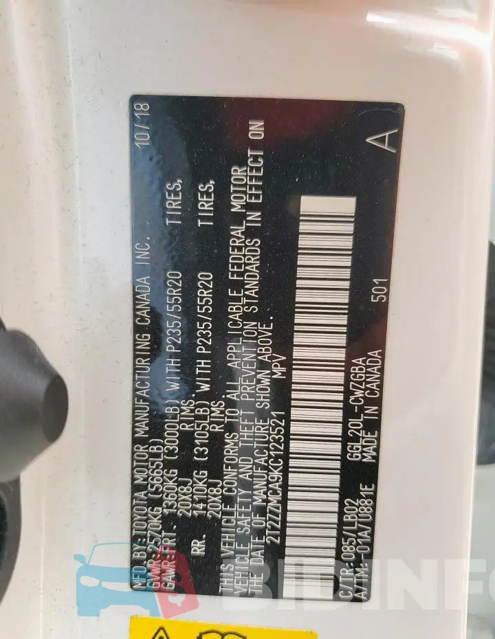 2T2ZZMCA9KC123521 Photo# 13