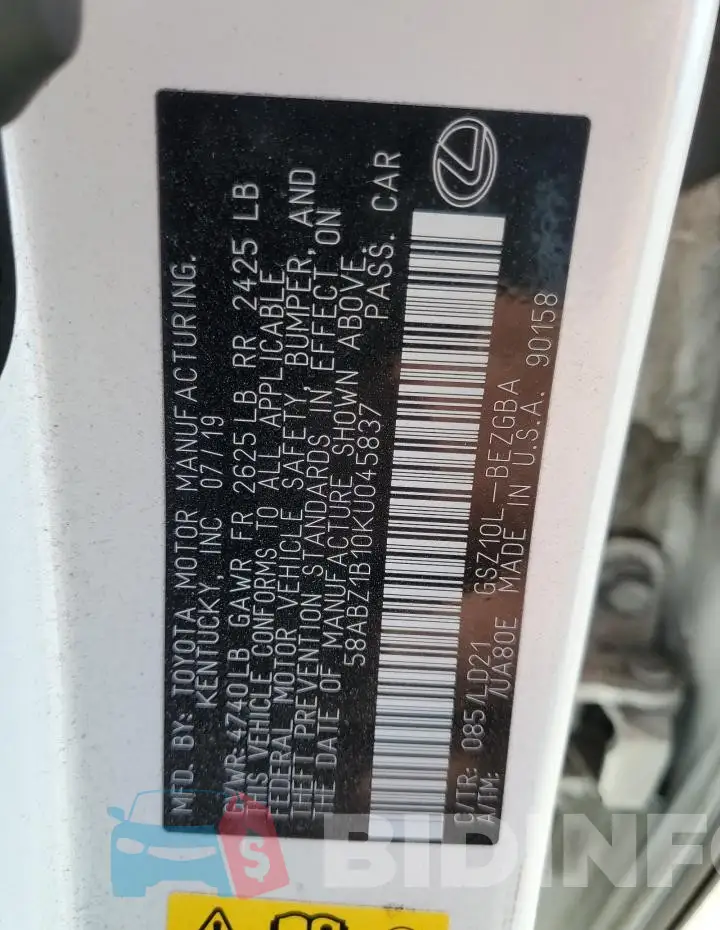 58ABZ1B10KU045837 Photo# 12