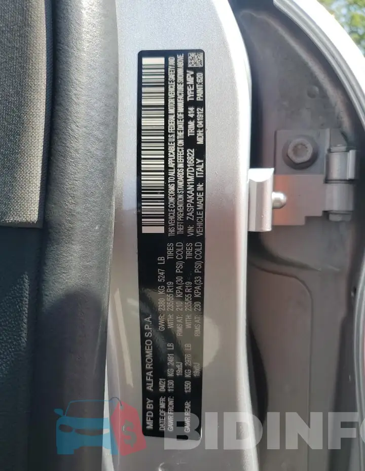 ZASPAKAN1M7D16822 Photo# 12