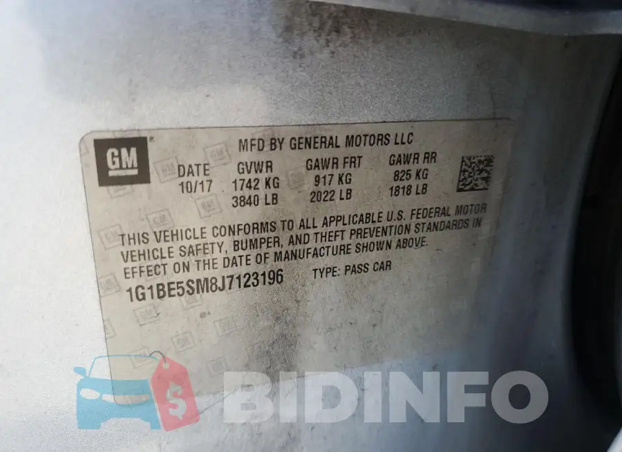 1G1BE5SM8J7123196 Photo# 12
