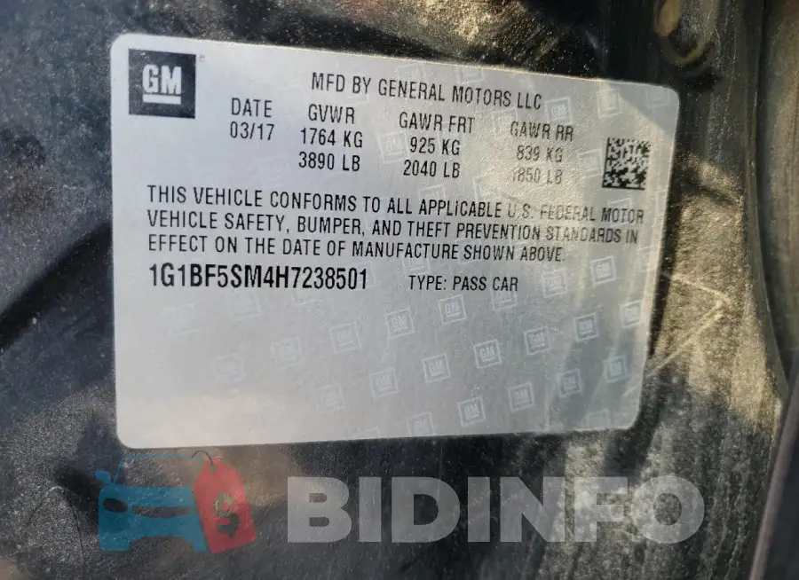1G1BF5SM4H7238501 Photo# 12