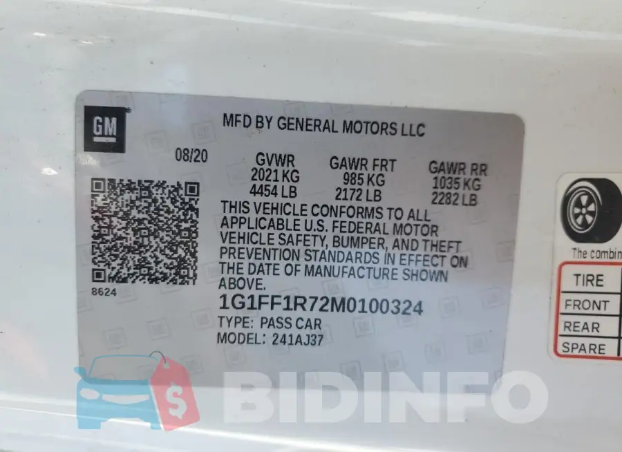 1G1FF1R72M0100324 Photo# 12