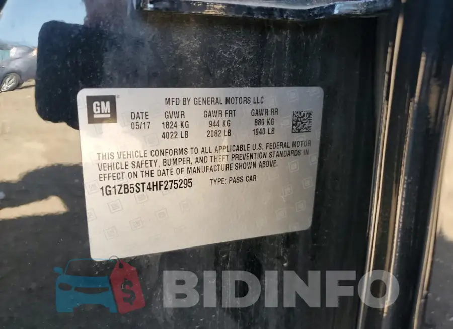 1G1ZB5ST4HF275295 Photo# 12