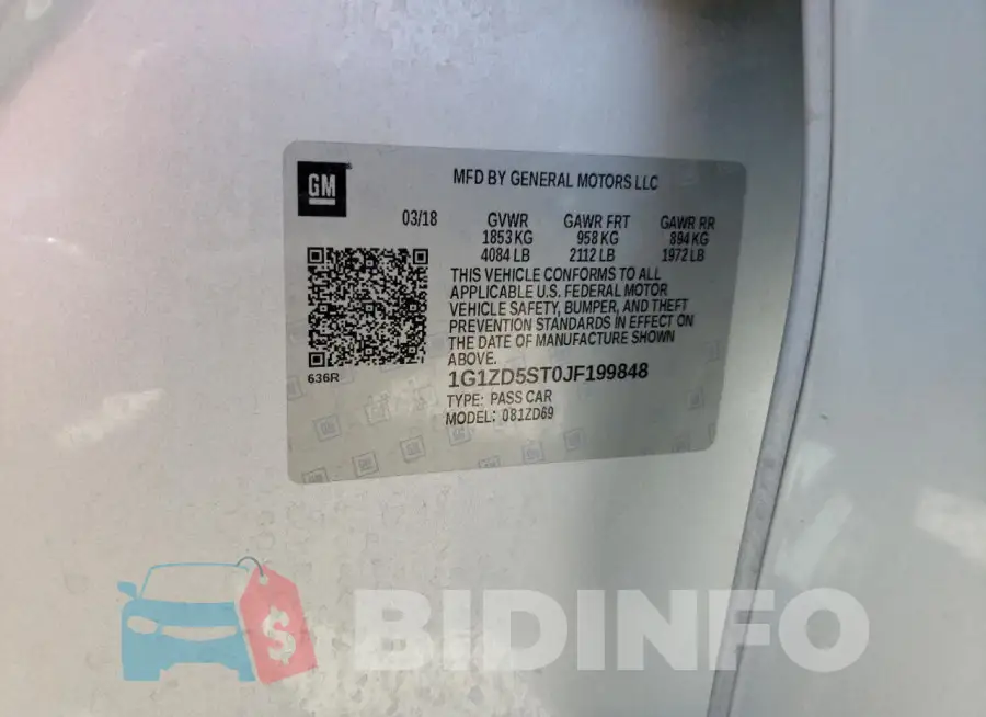 1G1ZD5ST0JF199848 Photo# 12