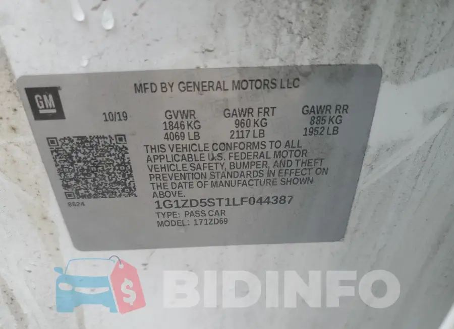 1G1ZD5ST1LF044387 Photo# 12