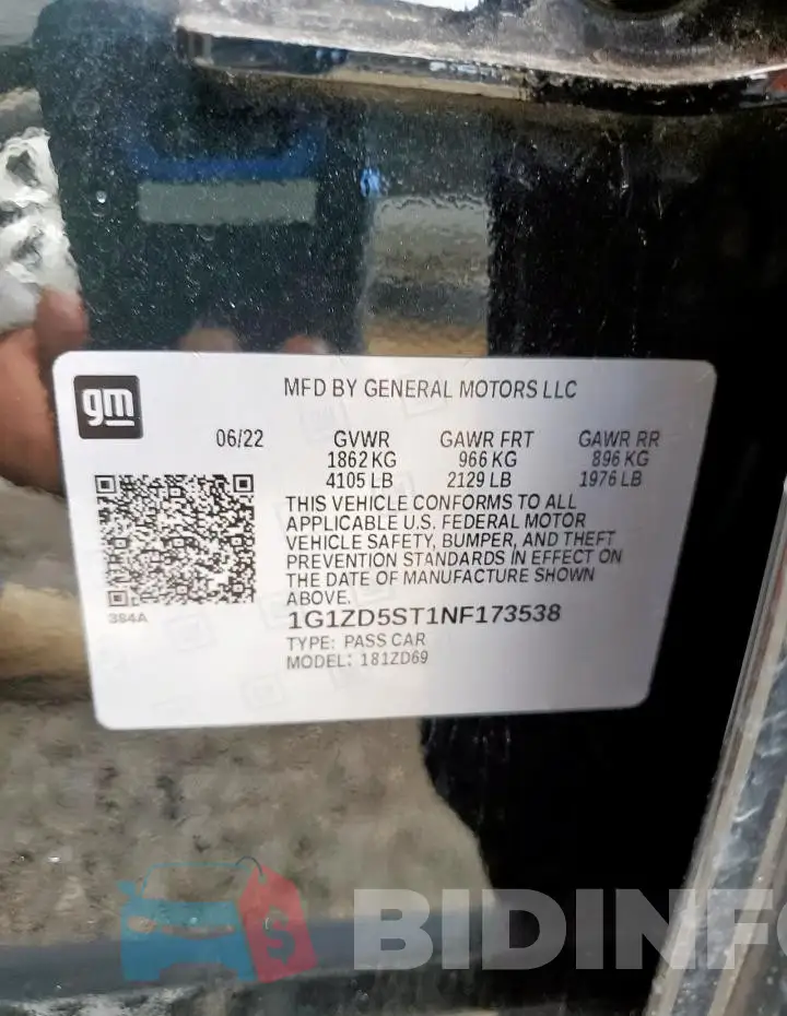 1G1ZD5ST1NF173538 Photo# 12