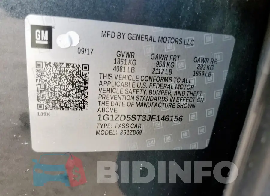 1G1ZD5ST3JF146156 Photo# 12