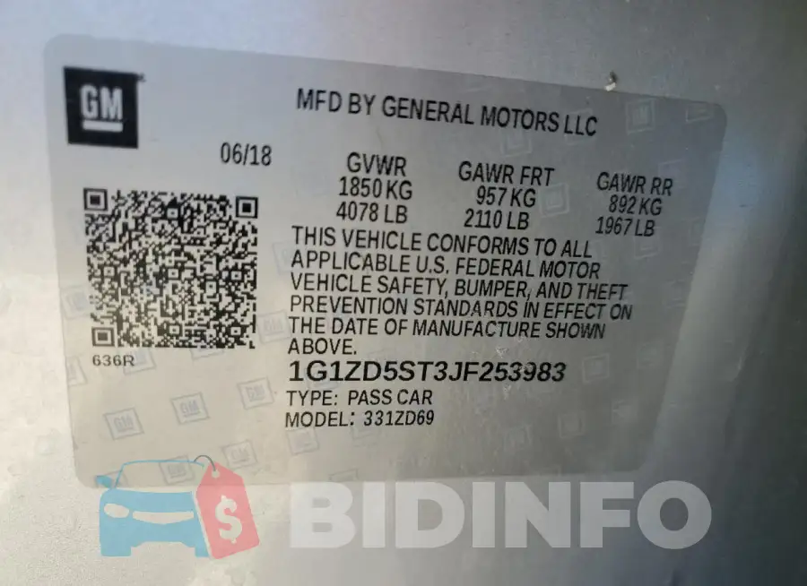 1G1ZD5ST3JF253983 Photo# 12