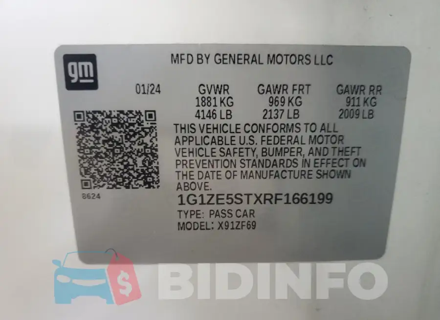 1G1ZE5STXRF166199 Photo# 12