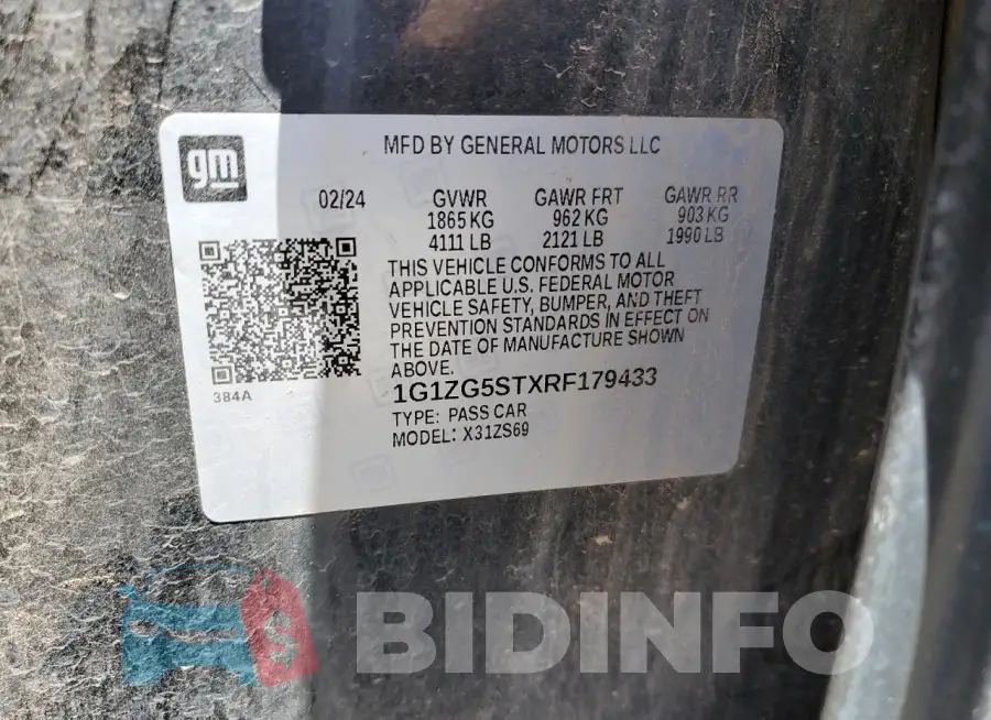 1G1ZG5STXRF179433 Photo# 12