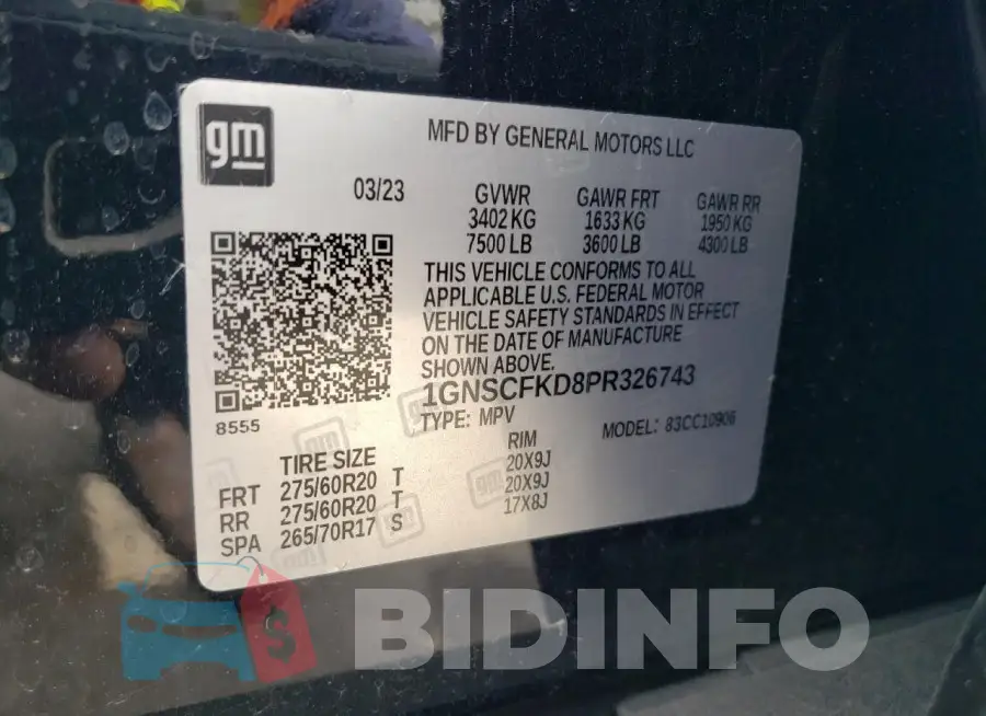 1GNSCFKD8PR326743 Photo# 14