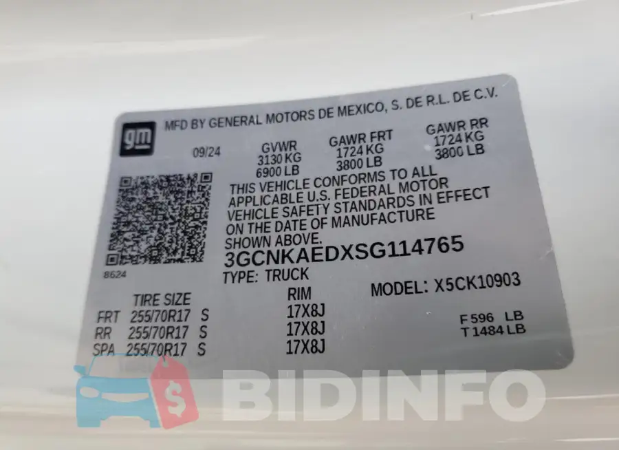 3GCNKAEDXSG114765 Photo# 12