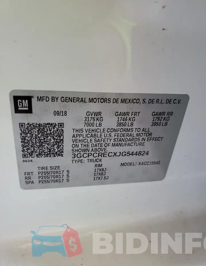 3GCPCRECXJG544824 Photo# 13