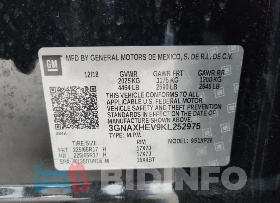 3GNAXHEV9KL252975 Photo# 13