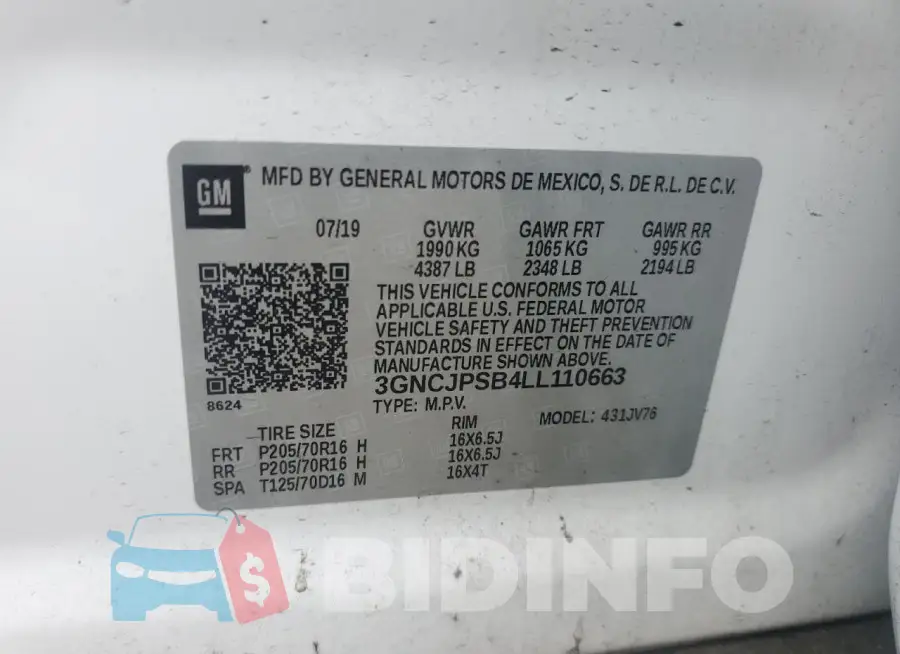 3GNCJPSB4LL110663 Photo# 13