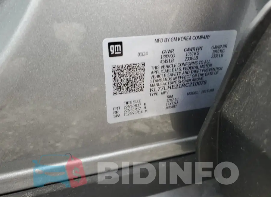 KL77LHE21RC210078 Photo# 13