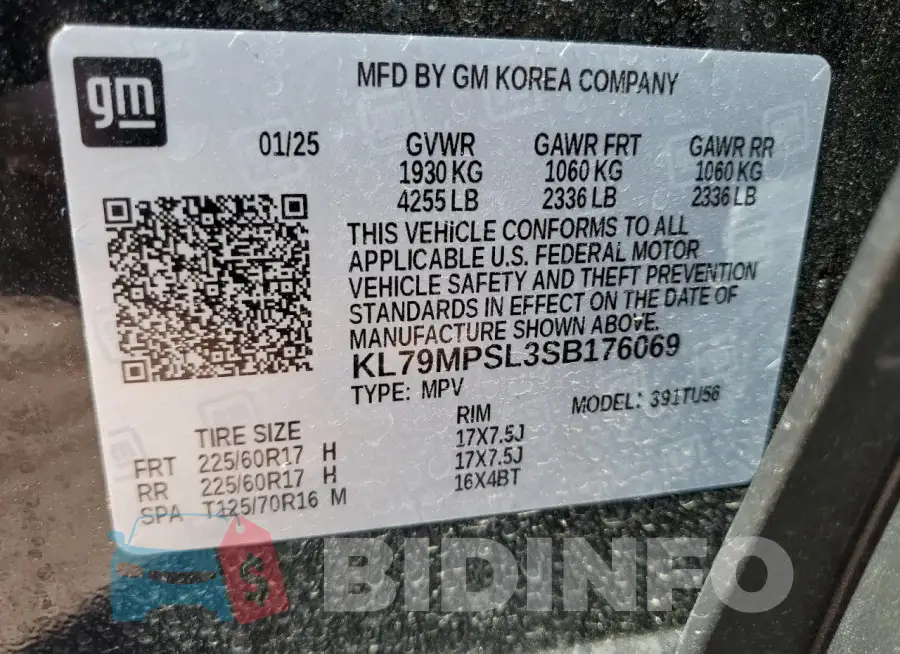 KL79MPSL3SB176069 Photo# 13