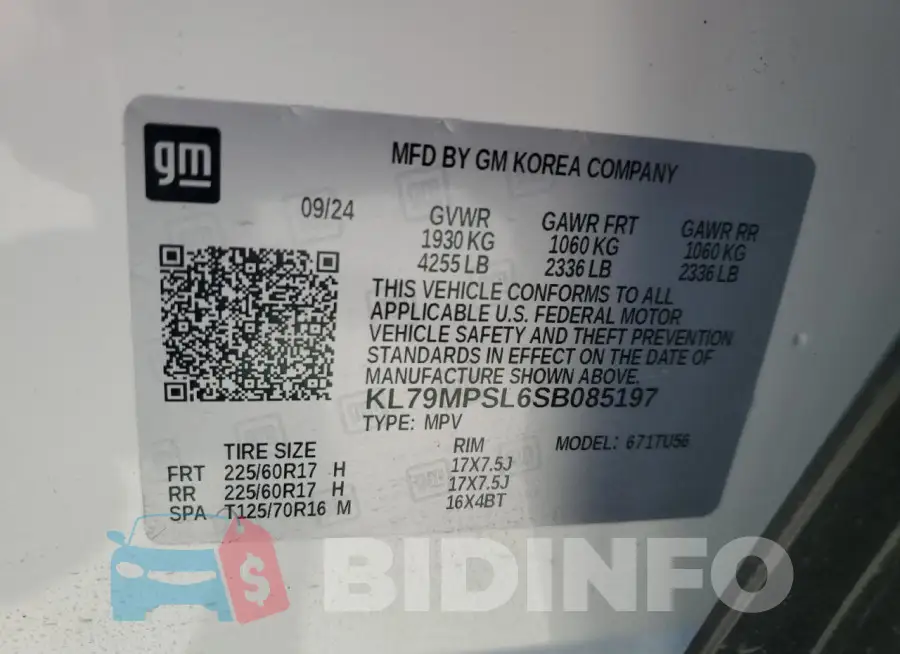 KL79MPSL6SB085197 Photo# 13