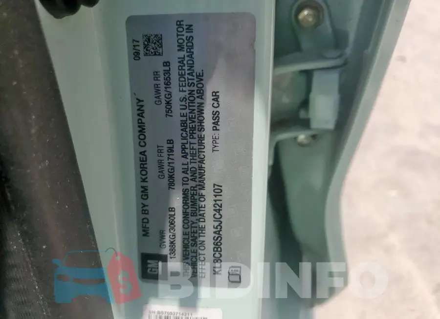 KL8CB6SA5JC421107 Photo# 13