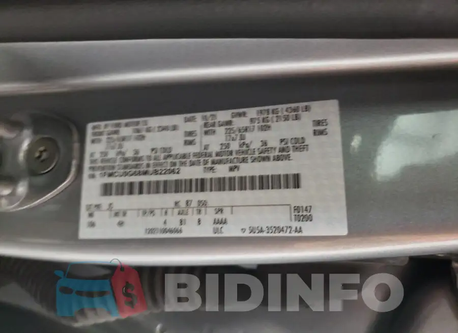 1FMCU0G68MUB22062 Photo# 13