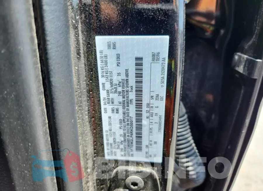 1FTEW2LP8RKD50017 Photo# 12