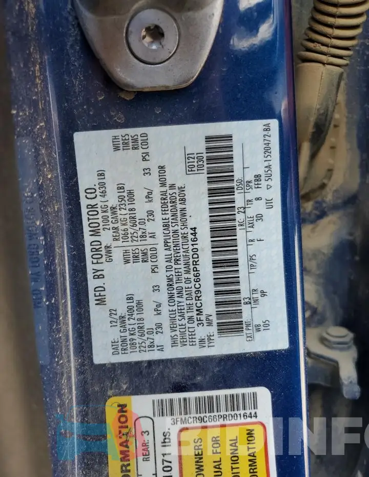 3FMCR9C66PRD01644 Photo# 13