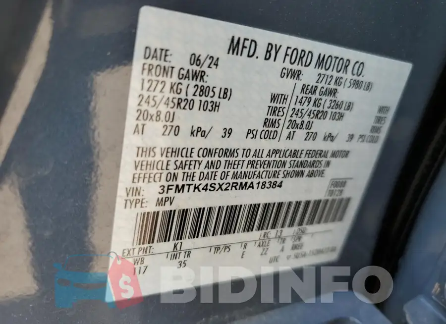 3FMTK4SX2RMA18384 Photo# 13