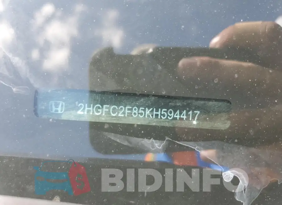 2HGFC2F85KH594417 Photo# 12